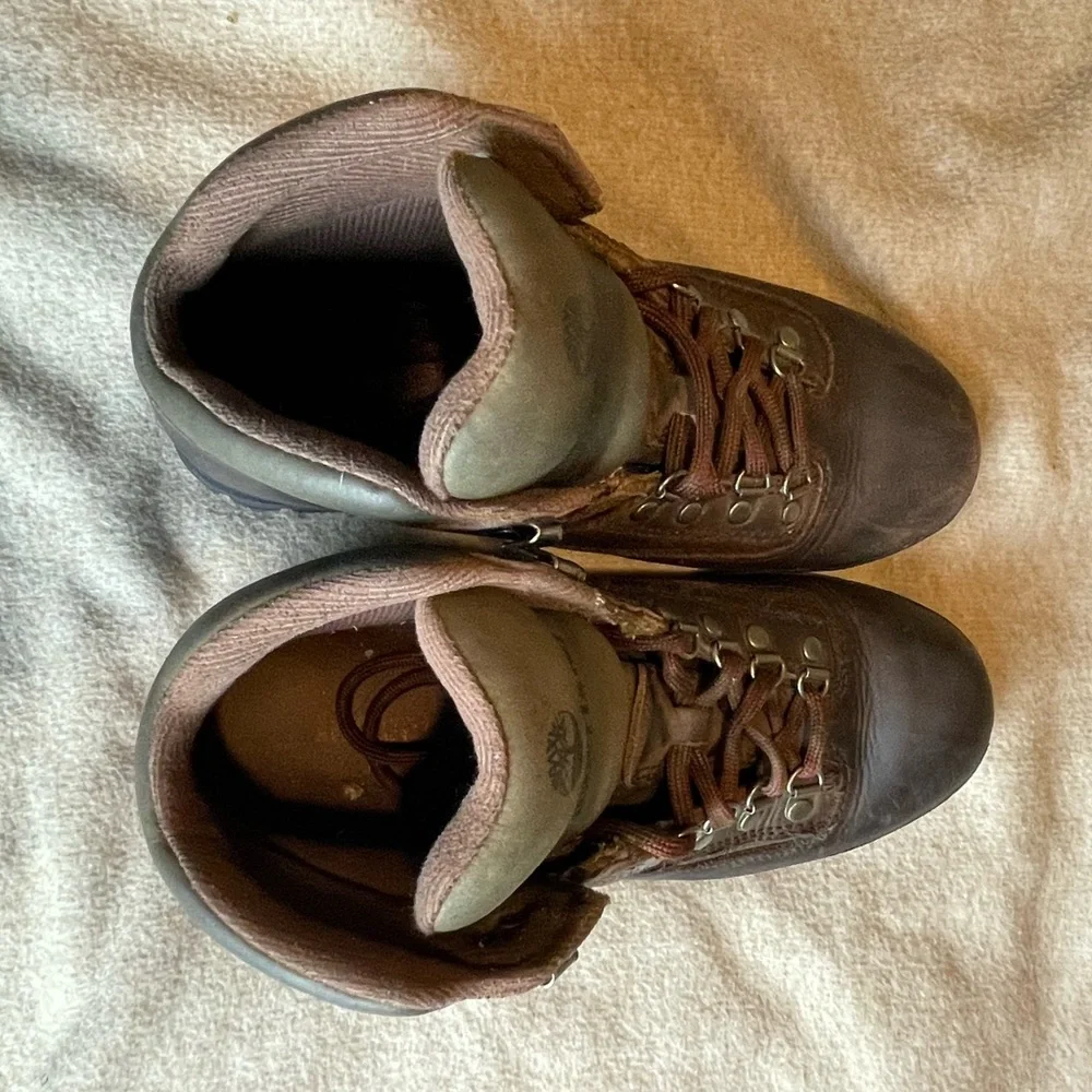 Timberland Women's Euro Hiker 95310 Brown Leather Ankle Hiking Boots Size 9M - Picture 4 of 10